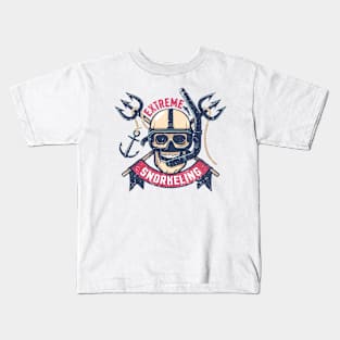 Extreme diving retrop print Kids T-Shirt